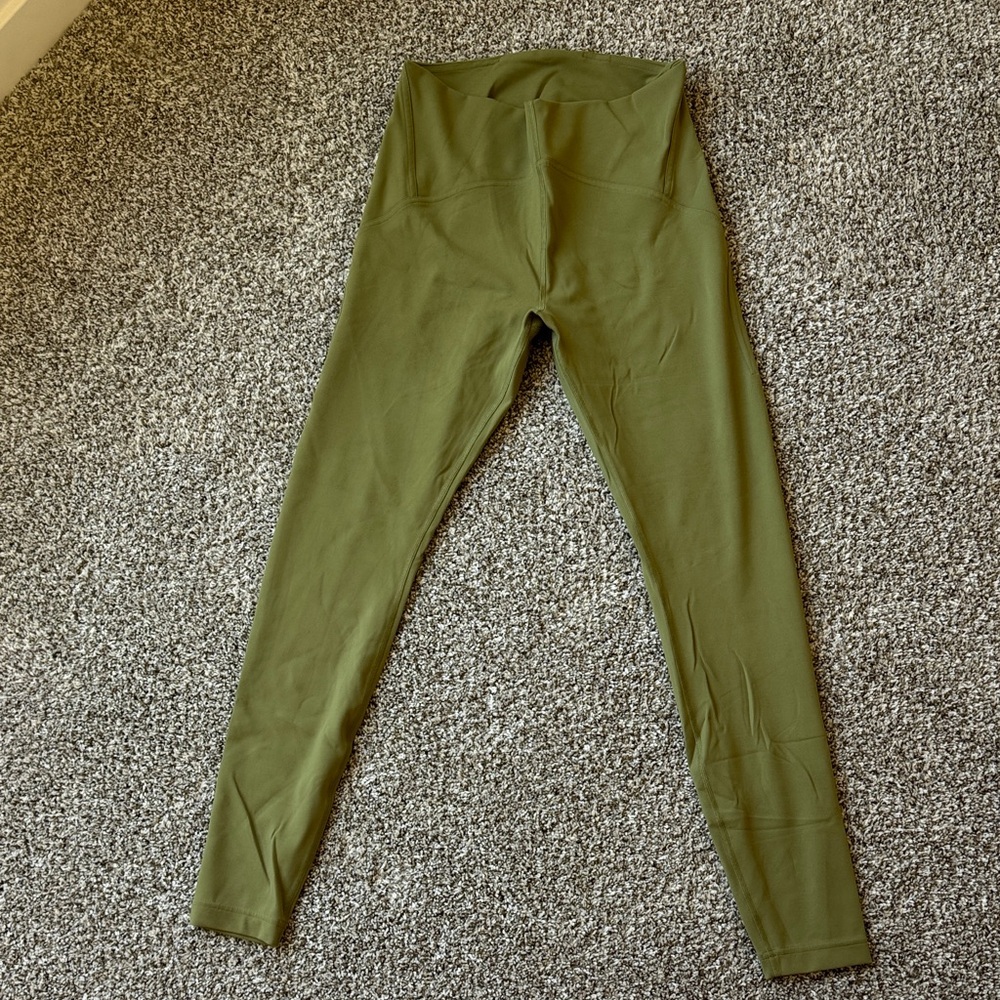 Lululemon Athletica Olive Green Leggings